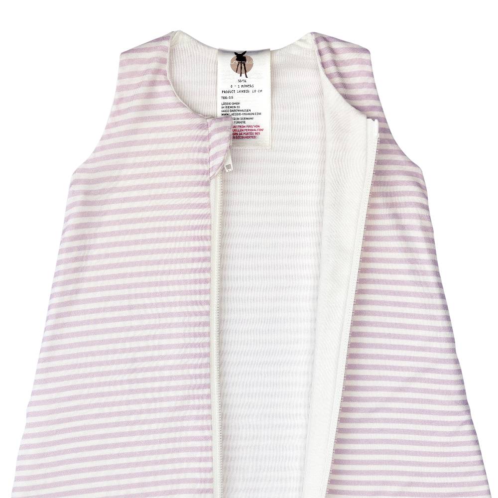 Lässig Baby Schlafsack 0,5 TOG - Gestreift, Lila Milky Jubiläumsangebot
