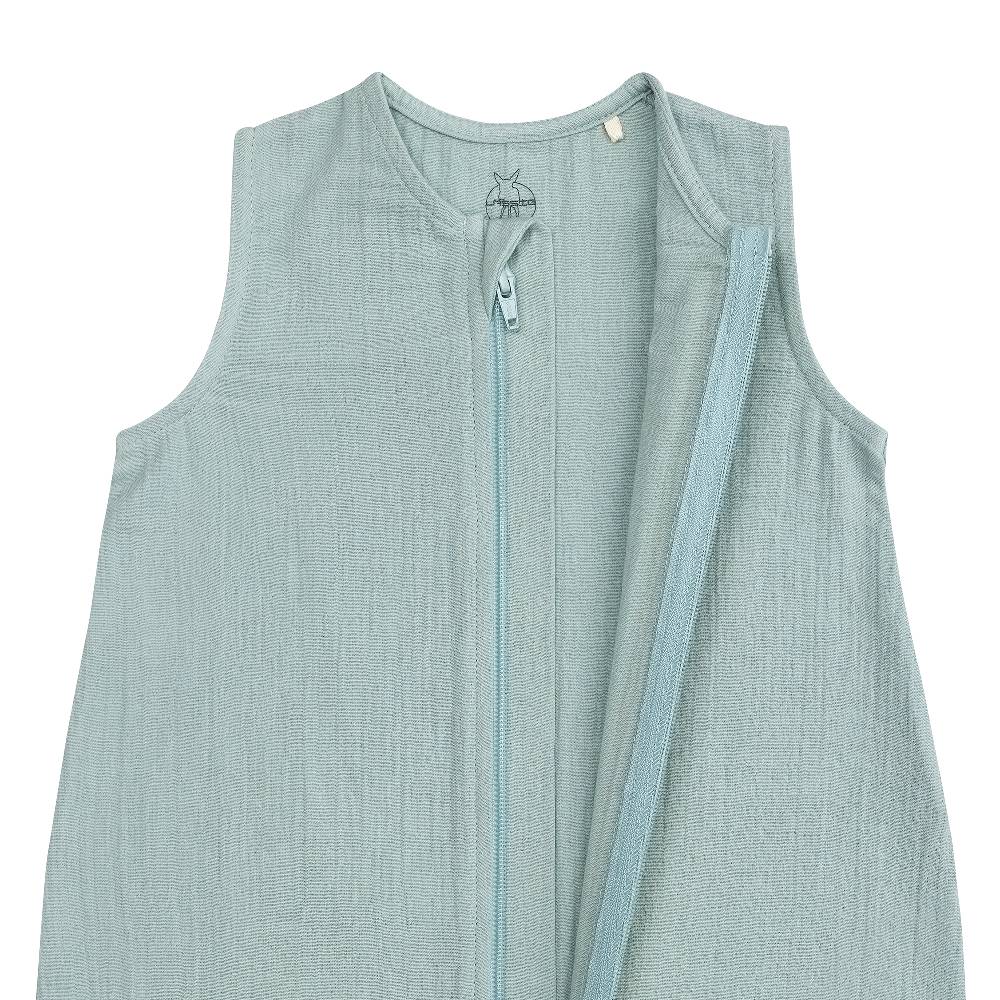 Lässig Musselin Kinder Schlafoverall 1 TOG - Bio Baumwolle, Silbergrau Top Angebot