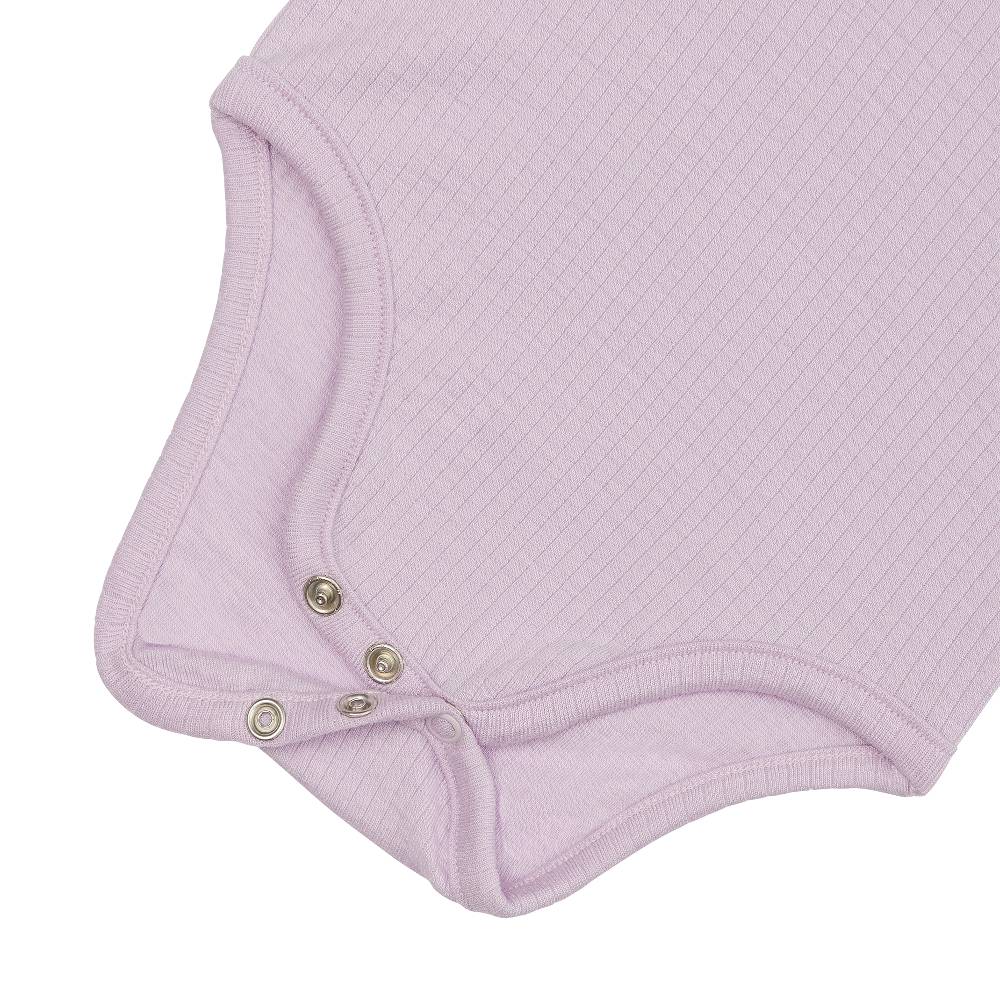 Lässig Baby Body Langarm - gerippt, Lila Bestseller