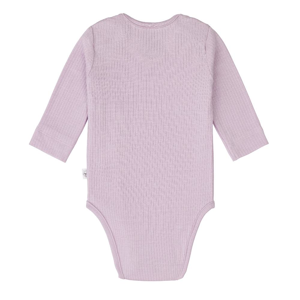 Lässig Baby Body Langarm - gerippt, Lila Bestseller
