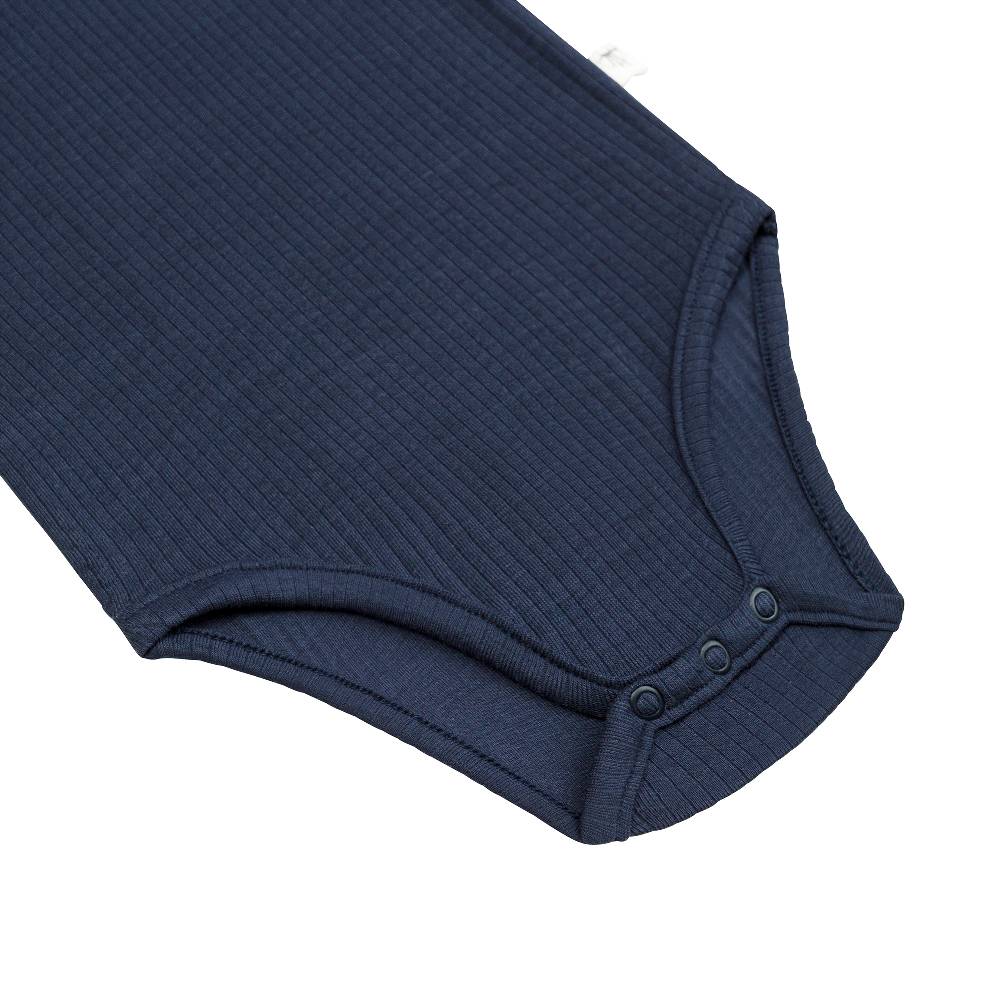 Lässig Baby Body Langarm - gerippt, Blau Saisonale Angebote