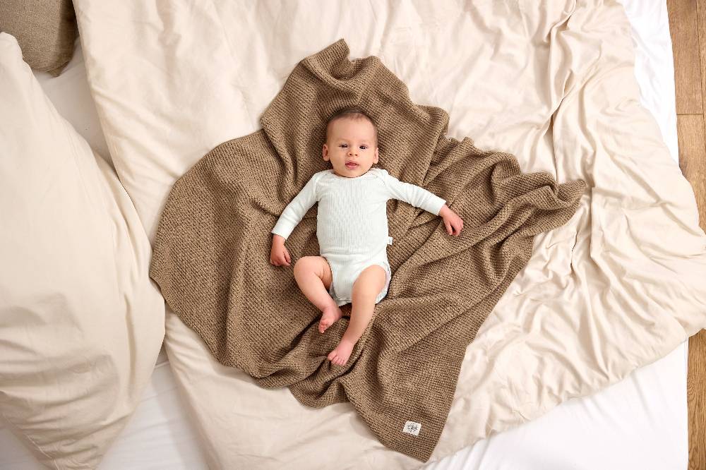 Lässig Baby Body Langarm - gerippt, Milky Tiefpreis