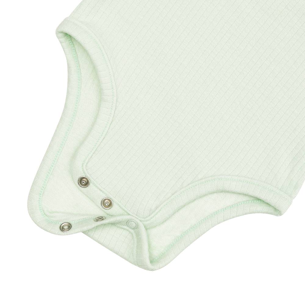 Lässig Baby Body Kurzarm - gerippt, Mint Super Sparpreis