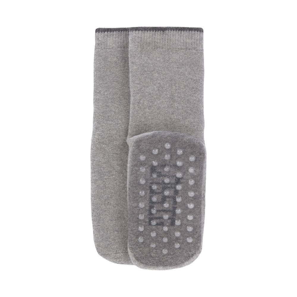 Lässig Kinder Antirutsch-Socken (2er-Set), Grau Beige Kostenlose Rückgabe