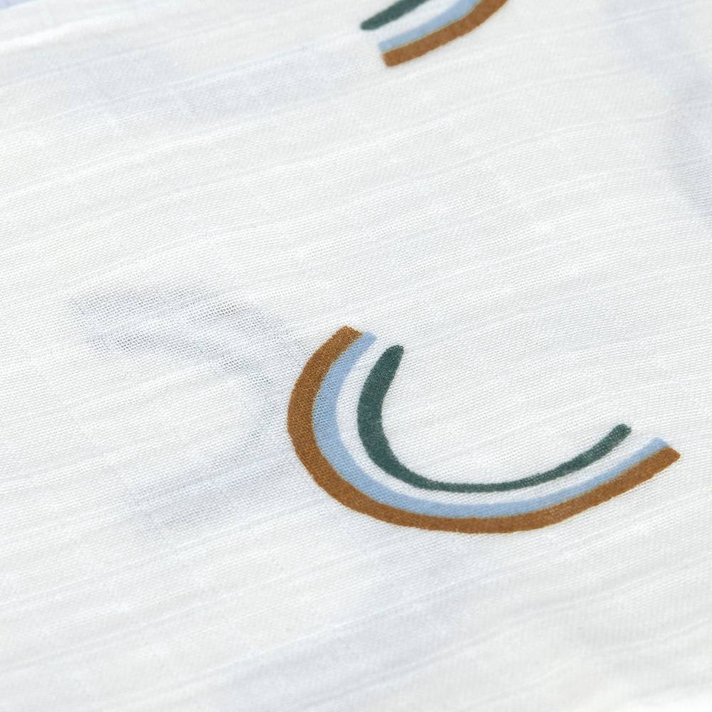 Lässig Mulltücher 3er Set 85 x 85 - Bio Baumwolle, Happy Rascals, Himmelblau Letzte 3 Tage