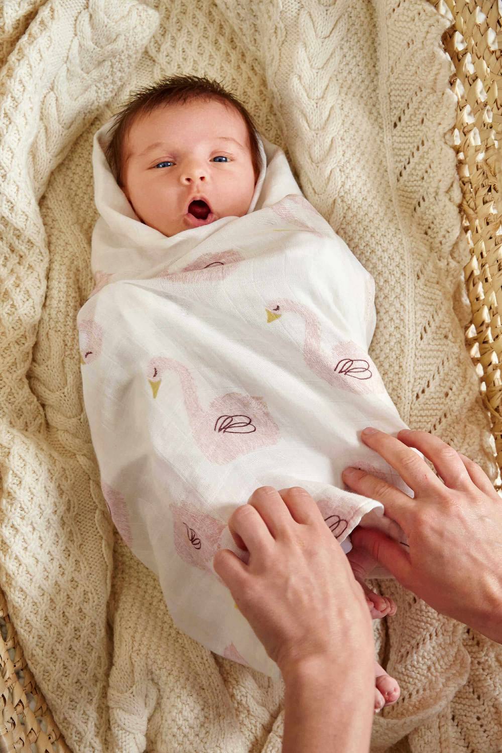 Lässig Mulltücher (3 Stk) - Heavenly Soft Swaddle L, Little Water Swan Bis zu 50% Rabatt
