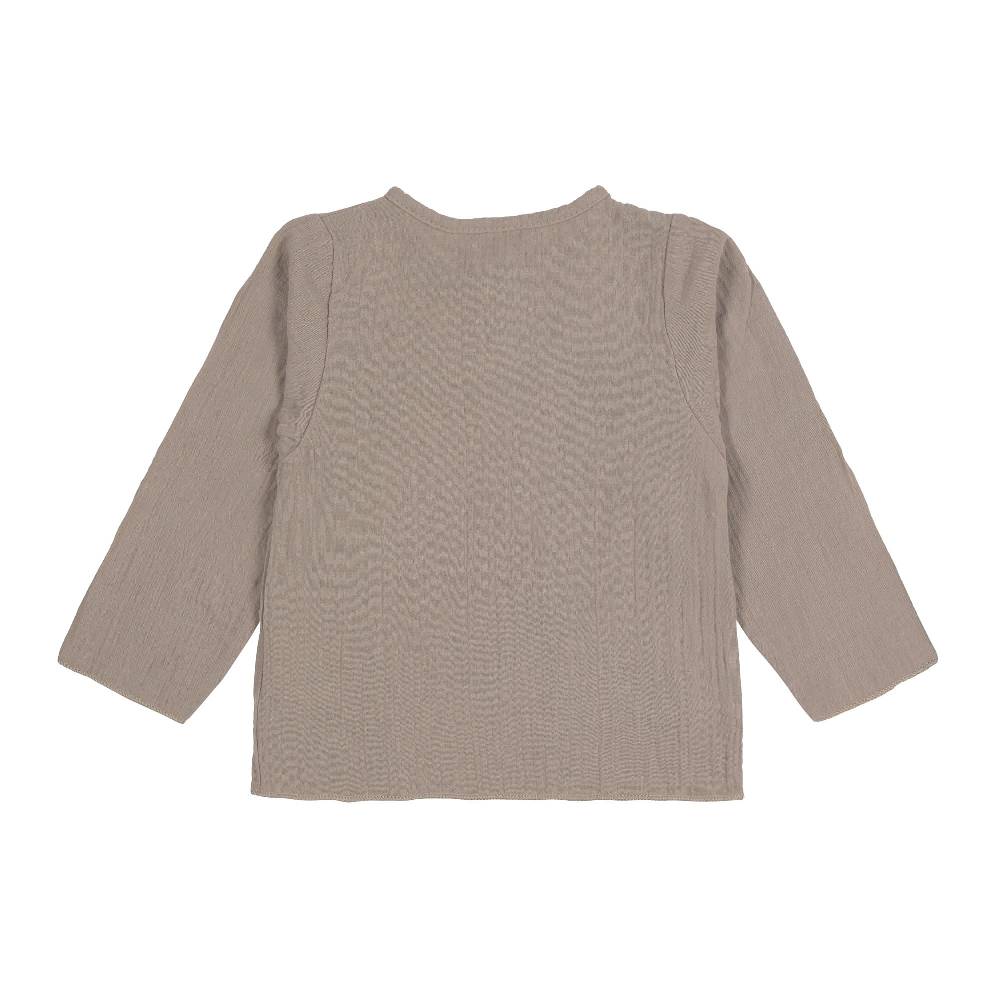 Lässig Baby Langarmshirt - Bio Baumwolle, Taupe, Grau Vierteljährliche Förderung