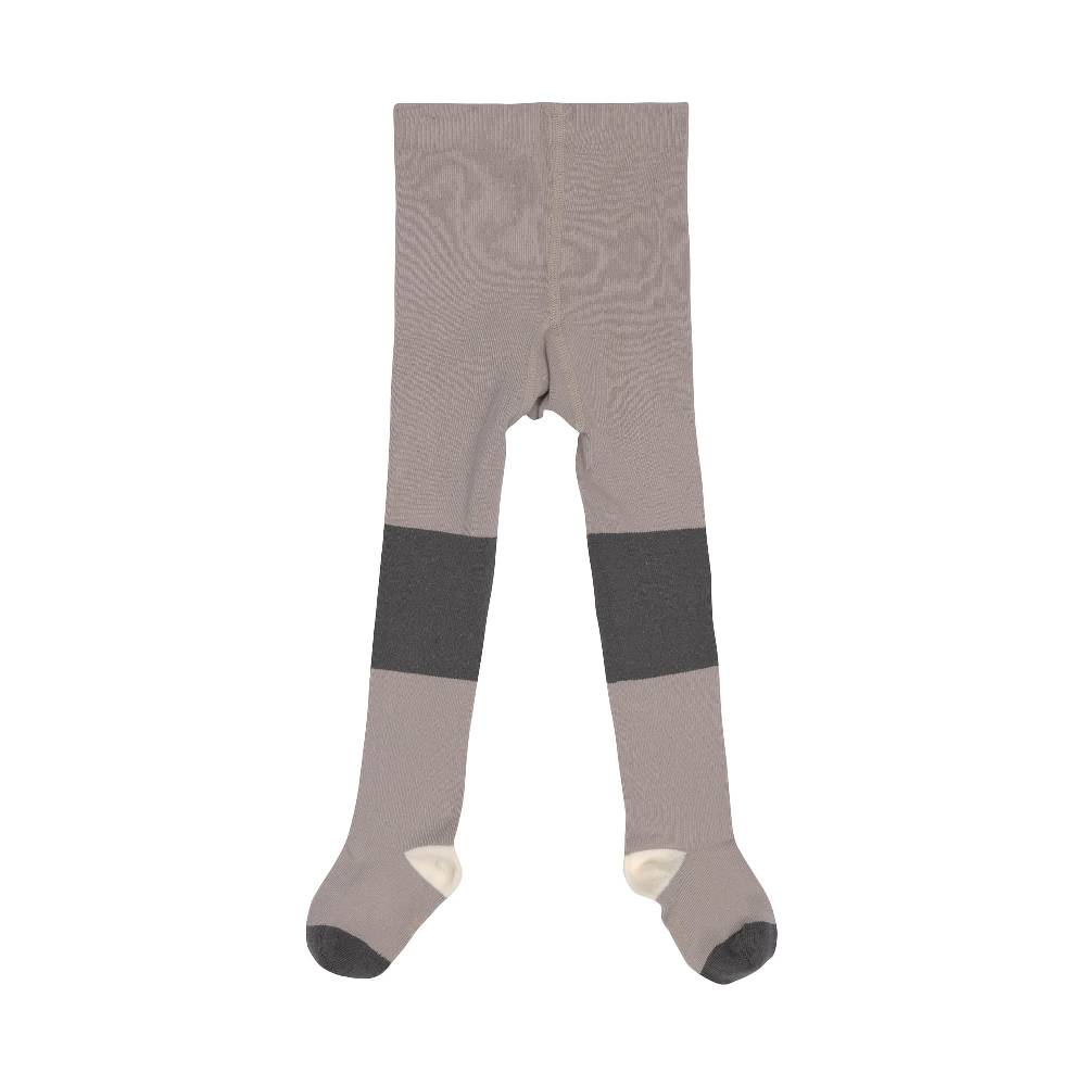 Lässig Strumpfhose GOTS - Tights, Block Streifen Taupe Anthrazit Super Rabatt