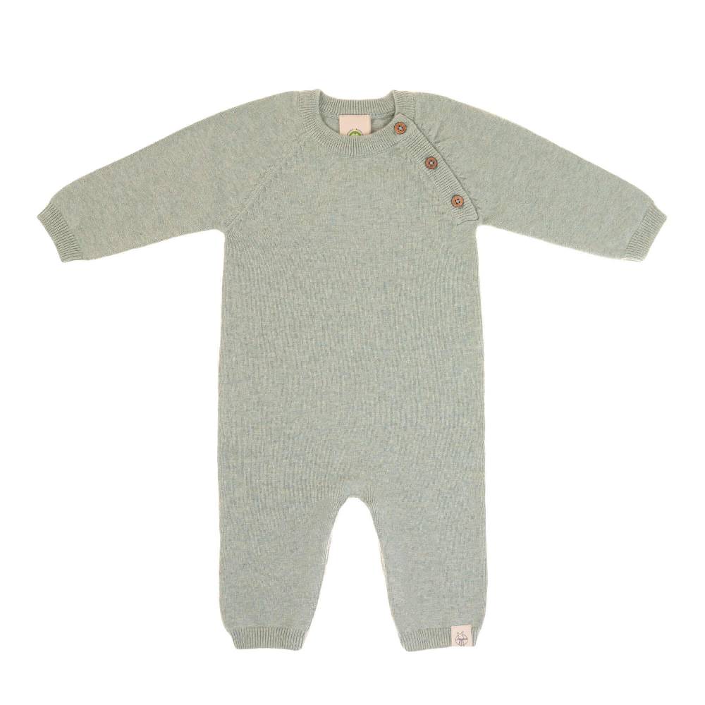 Lässig Baby Strampler - gestrickter Overall, Salbei Clearance-Verkauf