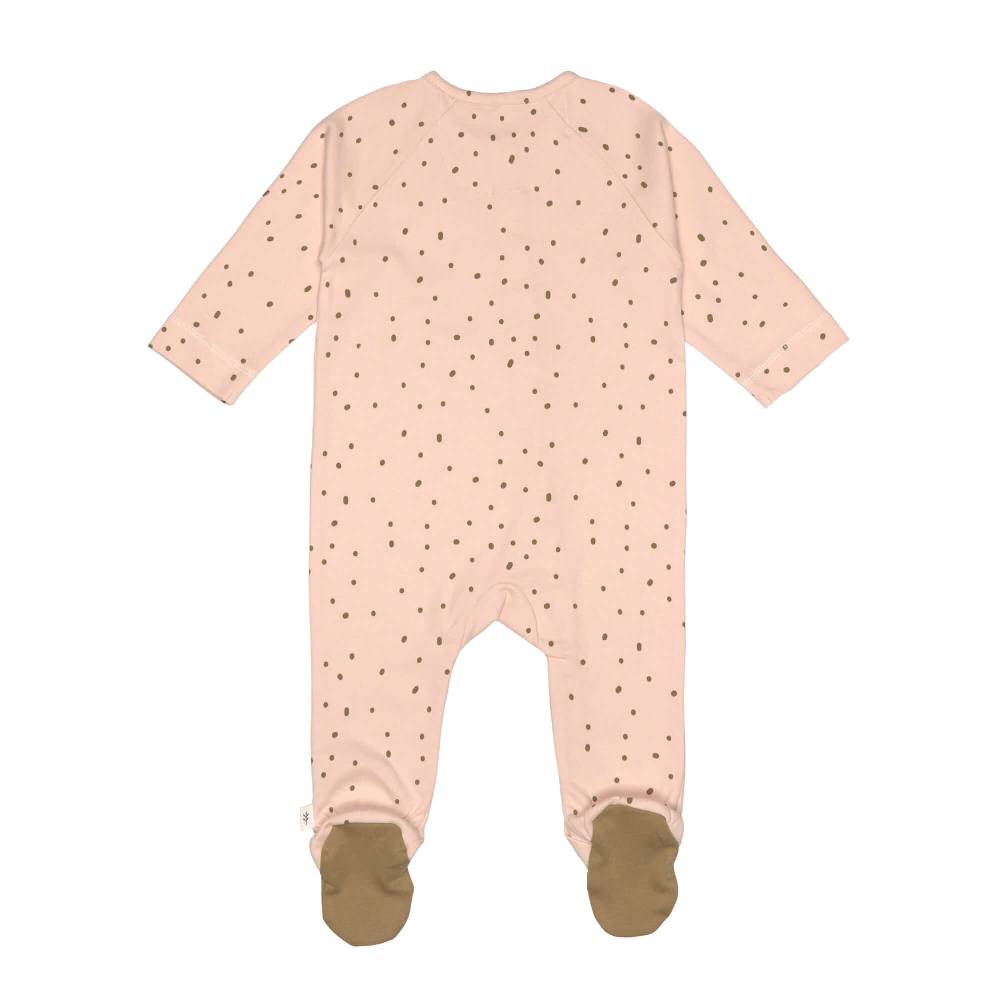 Lässig Baby Schlafanzug mit Füßen - Bio Baumwolle, Rosa Kostenloser Versand international