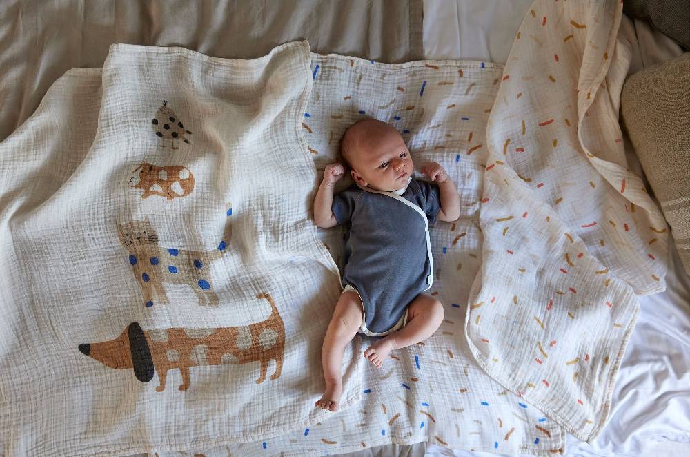 Lässig Mulltücher 3er Set 80 x 80 cm - Little Mateys, Royal Blau 50% Rabatt für begrenzte Zeit