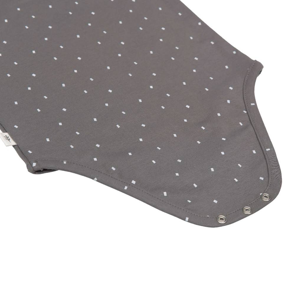 Lässig Baby Body langarm - Bio Baumwolle, Punkte, Anthrazit im Angebot
