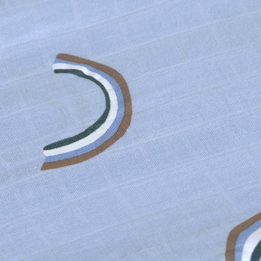 Lässig Mulltücher 3er Set 80 x 80 cm - Happy Rascals, Himmelblau Günstiger Verkauf