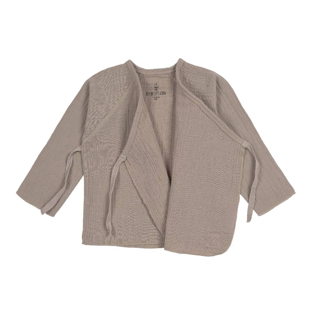 Lässig Baby Wickelshirt - Bio Baumwolle, Taupe, Grau Sonderangebot
