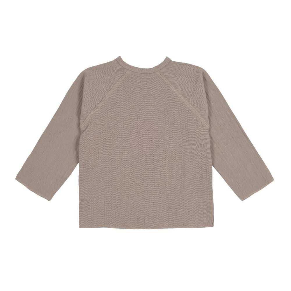 Lässig Baby Wickelshirt - Bio Baumwolle, Taupe, Grau Sonderangebot