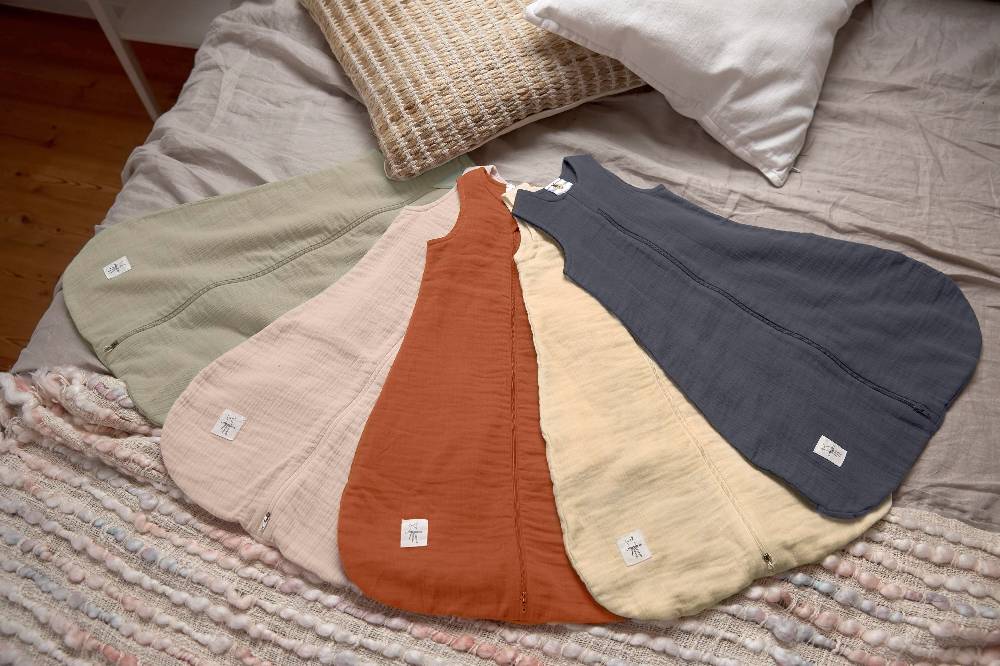 Lässig Musselin Schlafsack (Sommer, Tog 1) - Bio Baumwolle, Rosa Versandkostenfrei