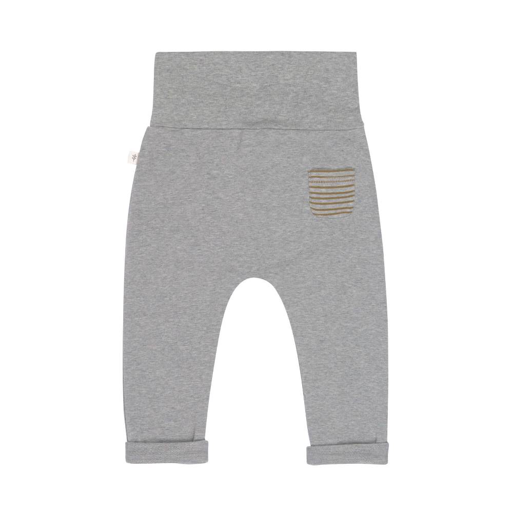 Lässig Babyhose - Bio Baumwolle, Grey Mélange Valentinstagsangebot