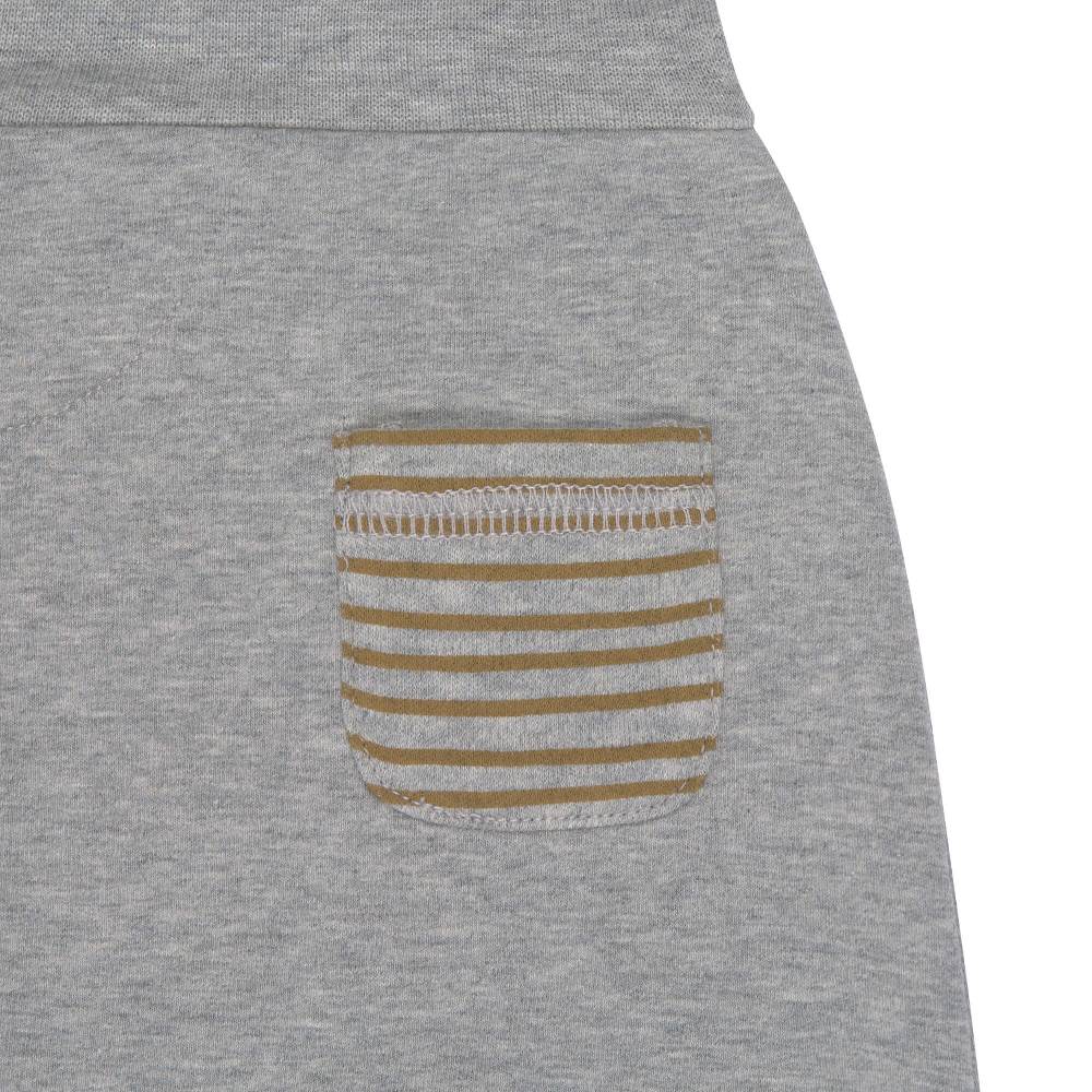 Lässig Babyhose - Bio Baumwolle, Grey Mélange Valentinstagsangebot