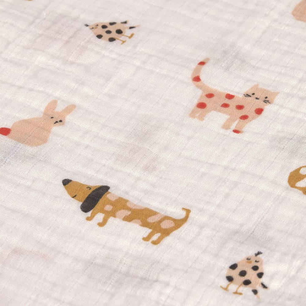 Lässig Mulltücher 3er Set 85 x 85 cm - Little Mateys, Spicy Orange Lagerräumung