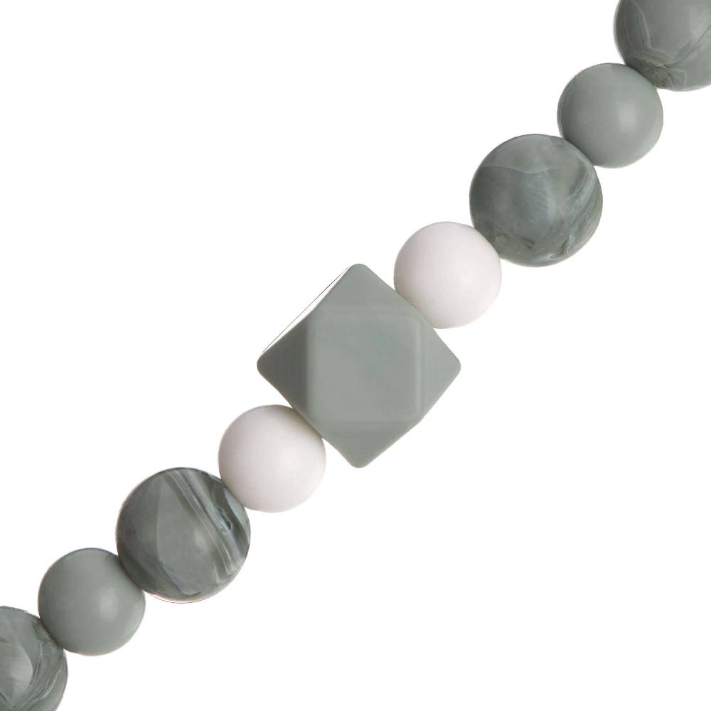 Lässig Schnullerkette - Little Chums, Katze Grau Top Angebot