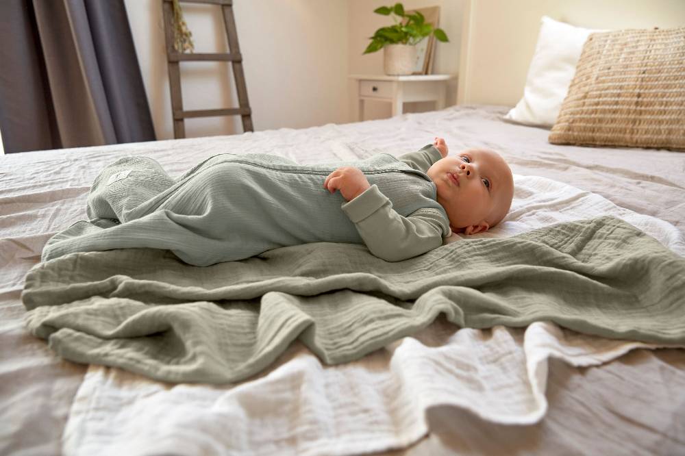 Lässig Baby Sommerschlafsack Tog 1 - Bio Baumwolle, Oliv Zeitlich begrenztes Angebot