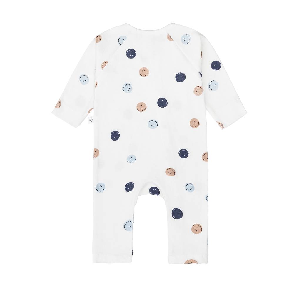 Lässig Baby Schlafoverall - Bio Baumwolle, Smile, Milky Tägliche Deals