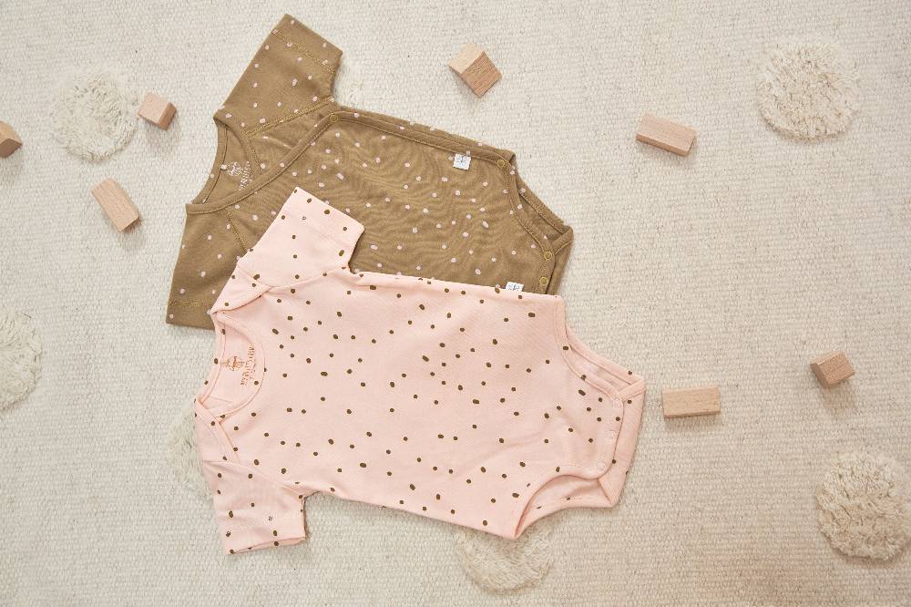 Lässig Baby Body kurzarm - Bio Baumwolle, Rosa Kostenlose Rückgabe