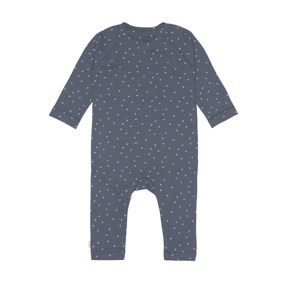 Lässig Baby Schlafanzug - Bio Baumwolle, Triangle, Blau Letzte 3 Tage