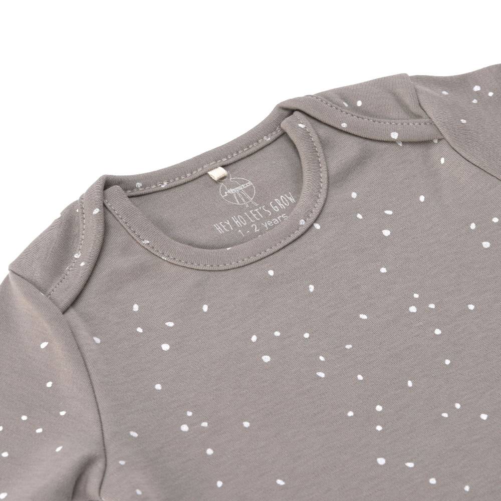 Lässig Baby Body kurzarm - Bio Baumwolle, Punkte, Taupe JETZT KAUFEN