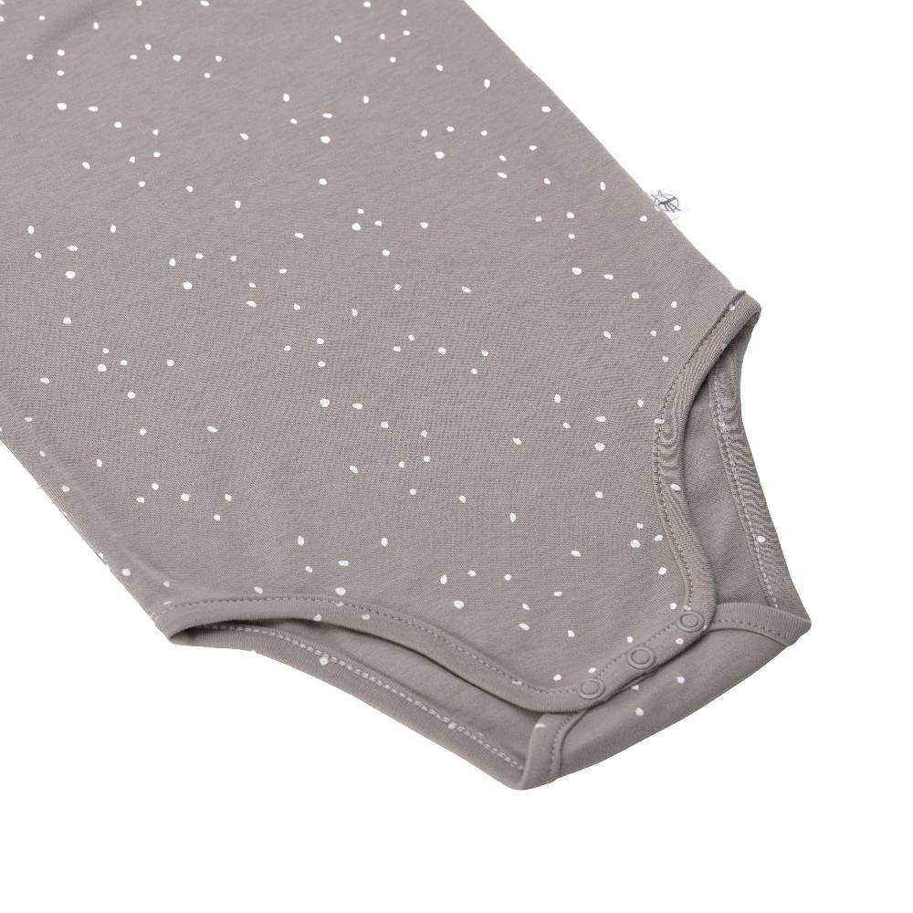 Lässig Baby Body kurzarm - Bio Baumwolle, Punkte, Taupe JETZT KAUFEN