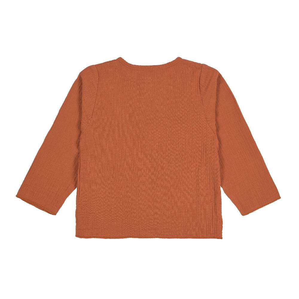 Lässig Baby Langarmshirt - Bio Baumwolle, Rostrot Fabrik Onlineshop