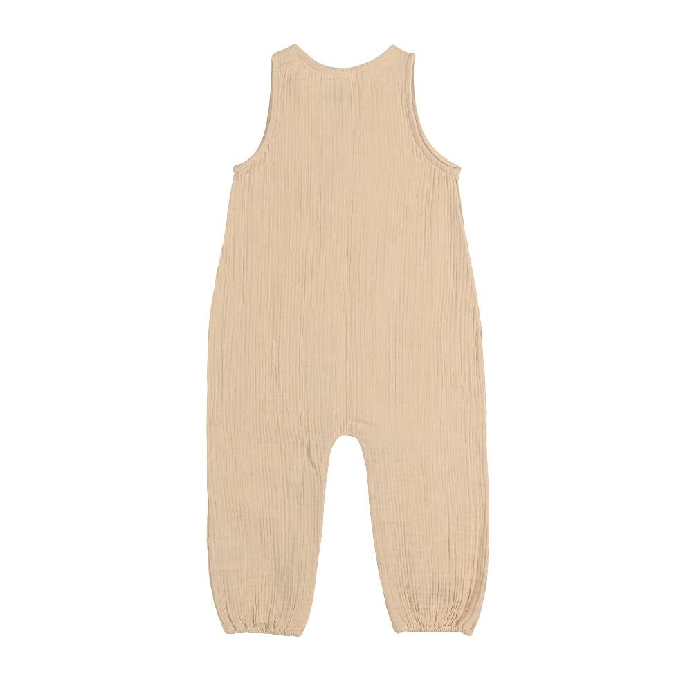Lässig Baby Jumpsuit - Bio Baumwolle, Nature, Beige Rabatt