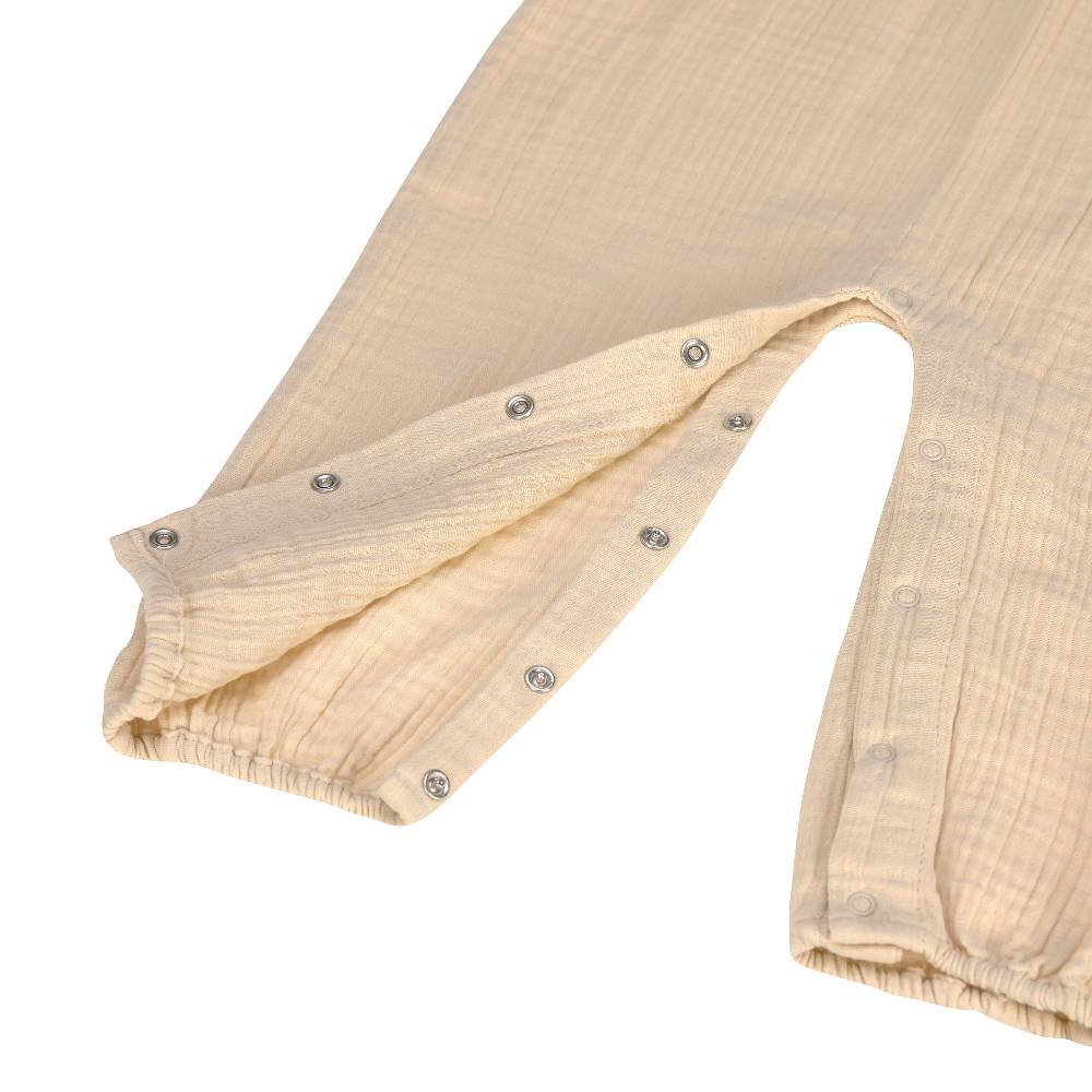 Lässig Baby Jumpsuit - Bio Baumwolle, Nature, Beige Rabatt