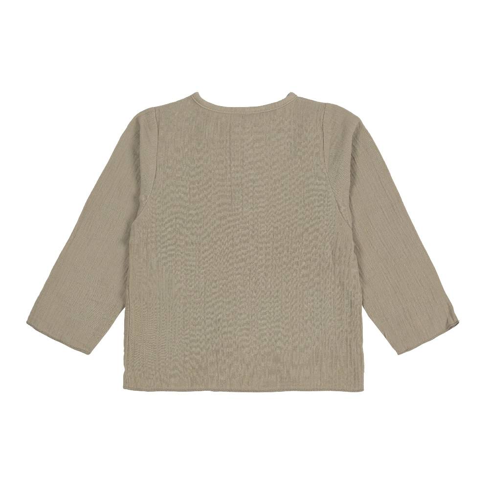 Lässig Baby Langarmshirt - Bio Baumwolle, Oliv Versandkostenfrei