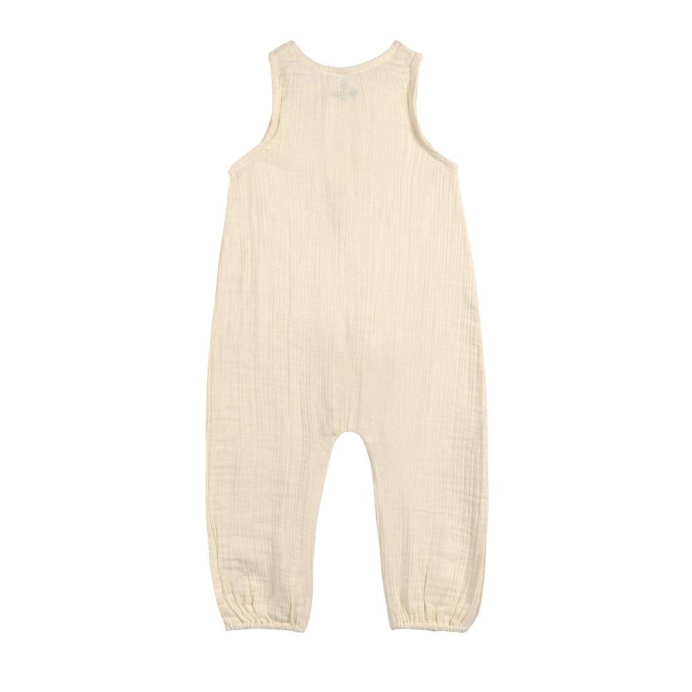 Lässig Musselin Jumpsuit - Bio Baumwolle, Hellgelb Exklusivangebot