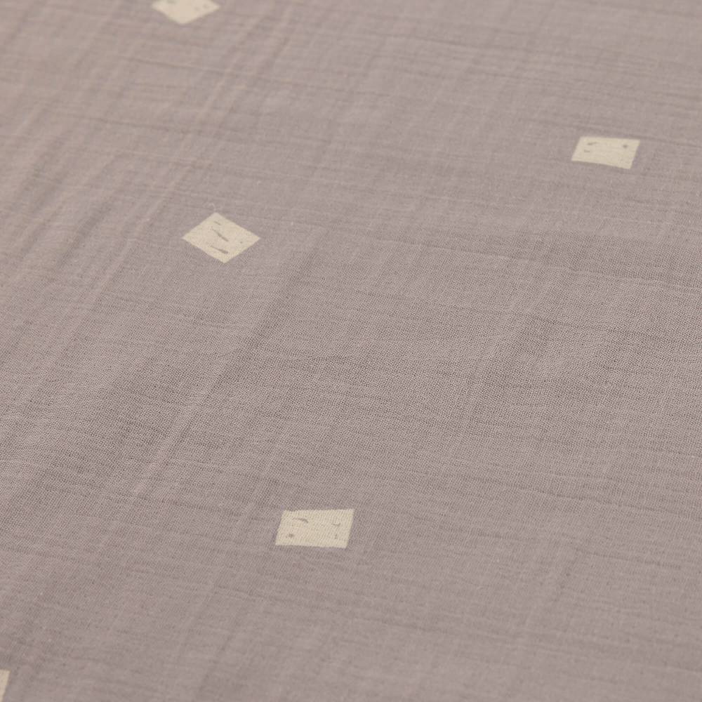 Lässig Babydecke - Bio Baumwolle, Blocks Taupe, Grau Saisonschlussverkauf