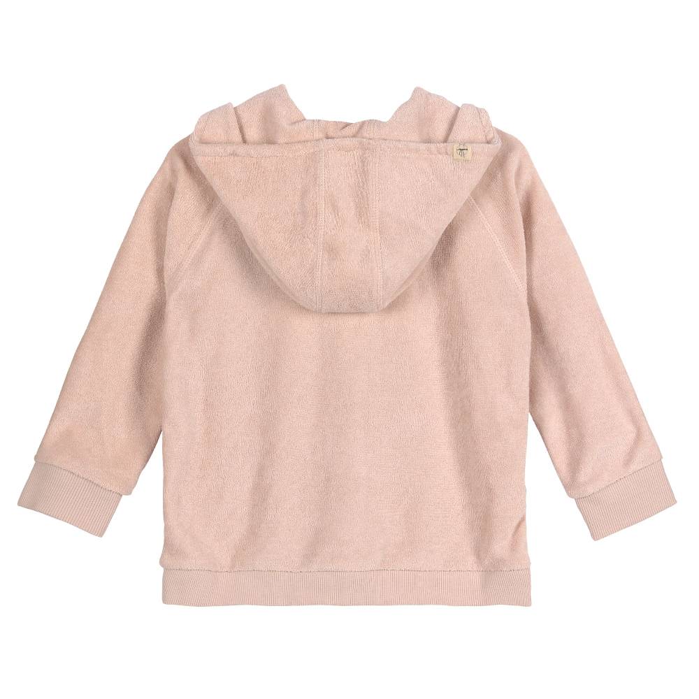 Lässig Frottee Jacke Kinder - Powder Pink, Rosa Cyber Monday