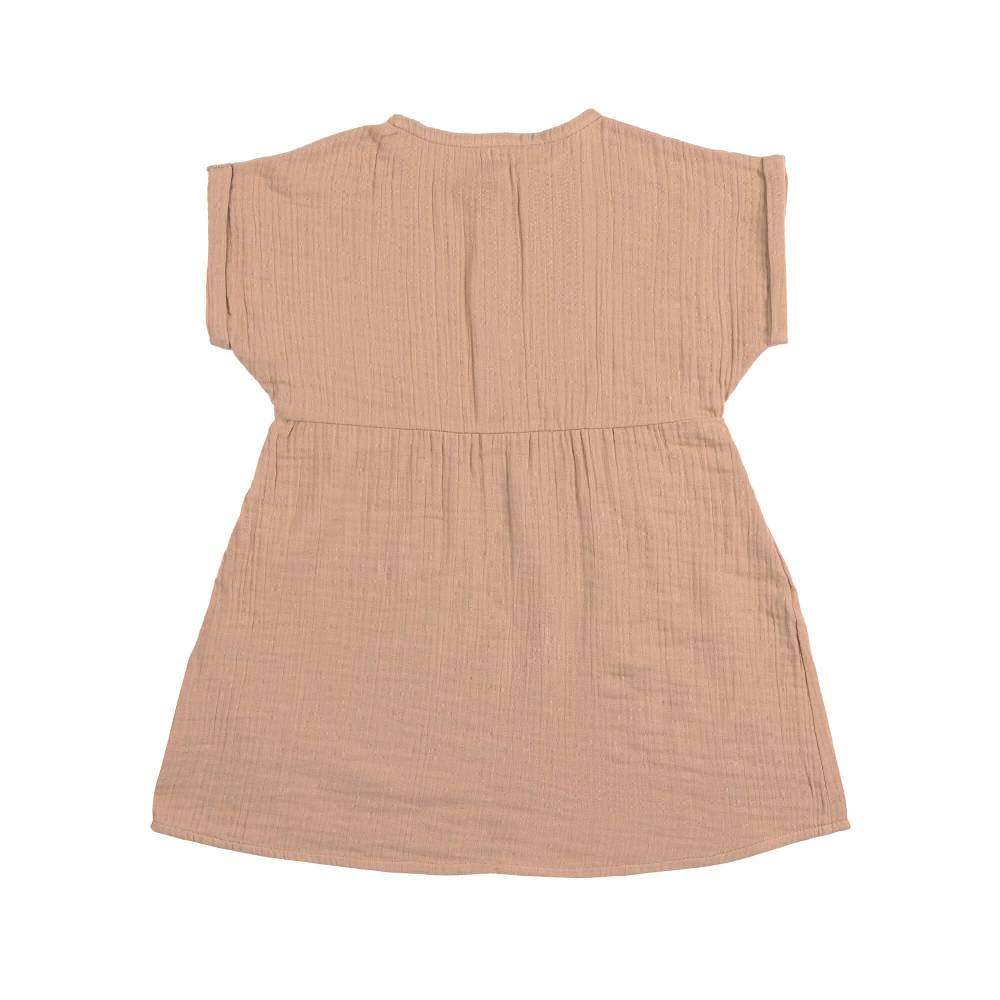 Lässig Musselin Kinderkleid - Bio Baumwolle, Orange Valentinstagsangebot