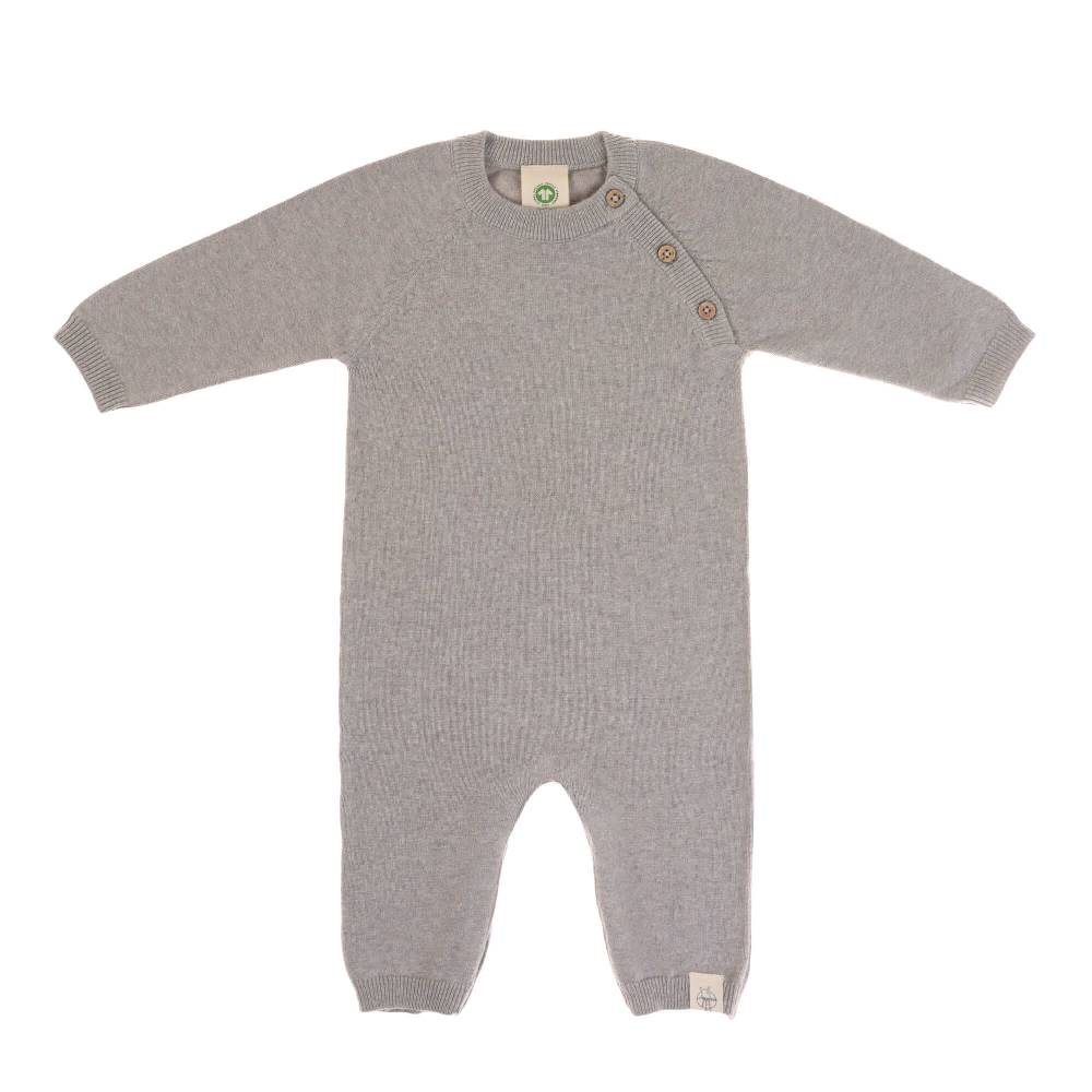 Lässig Baby Strampler - gestrickter Overall, Grau Große Rabatte