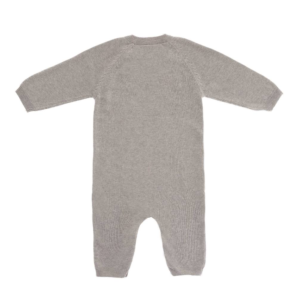 Lässig Baby Strampler - gestrickter Overall, Grau Große Rabatte