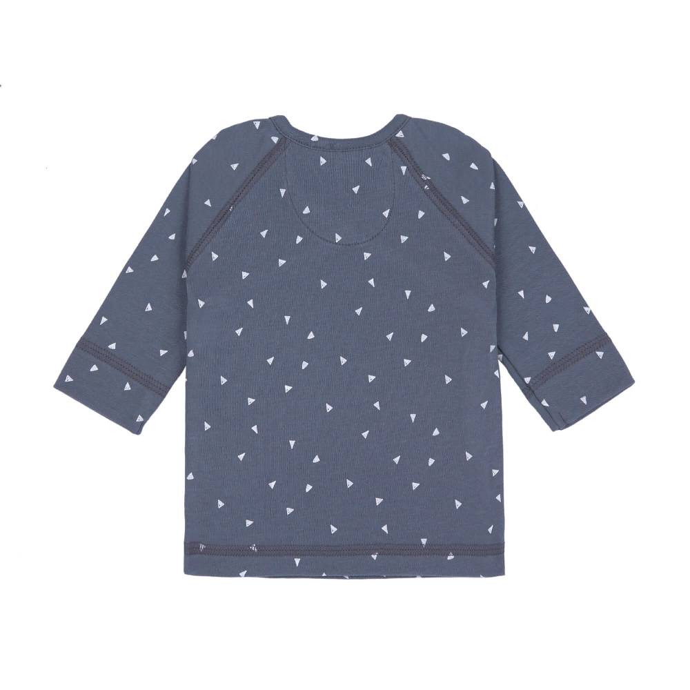 Lässig Baby Wickelshirt - Bio Baumwolle, Triangle, Blau Saisonale Angebote