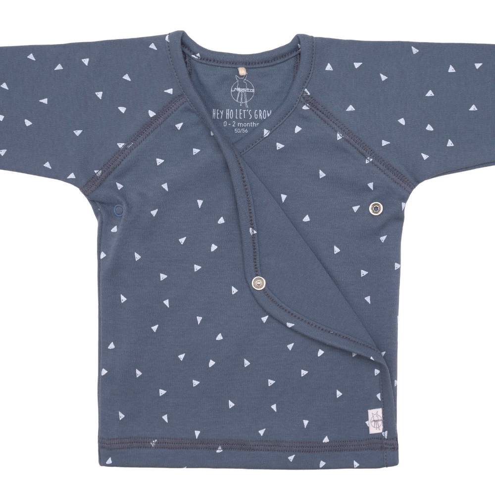 Lässig Baby Wickelshirt - Bio Baumwolle, Triangle, Blau Saisonale Angebote