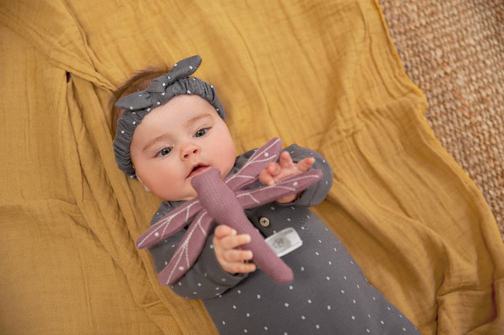Lässig Baby Body kurzarm - Bio Baumwolle, Punkte, Anthrazit Kauf eins, bekomm eins gratis