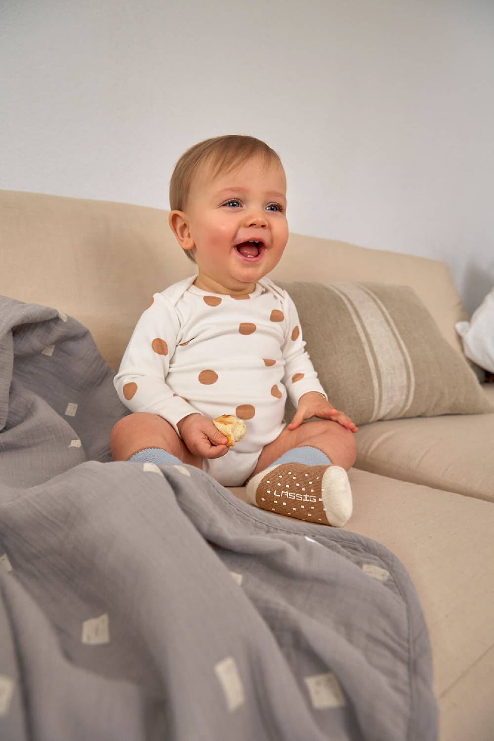 Lässig Kinder Socken 3er-Set, Hellblau Karamell Zeitbegrenzte Promotion