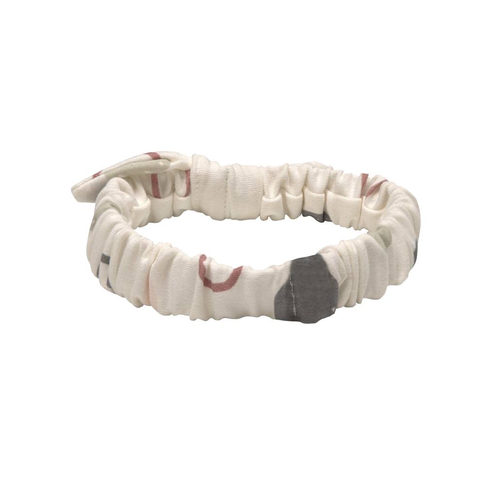 Lässig Stirnband Baby - Bio Baumwolle, Kreise, Weiß Sonderangebot der Fabrik