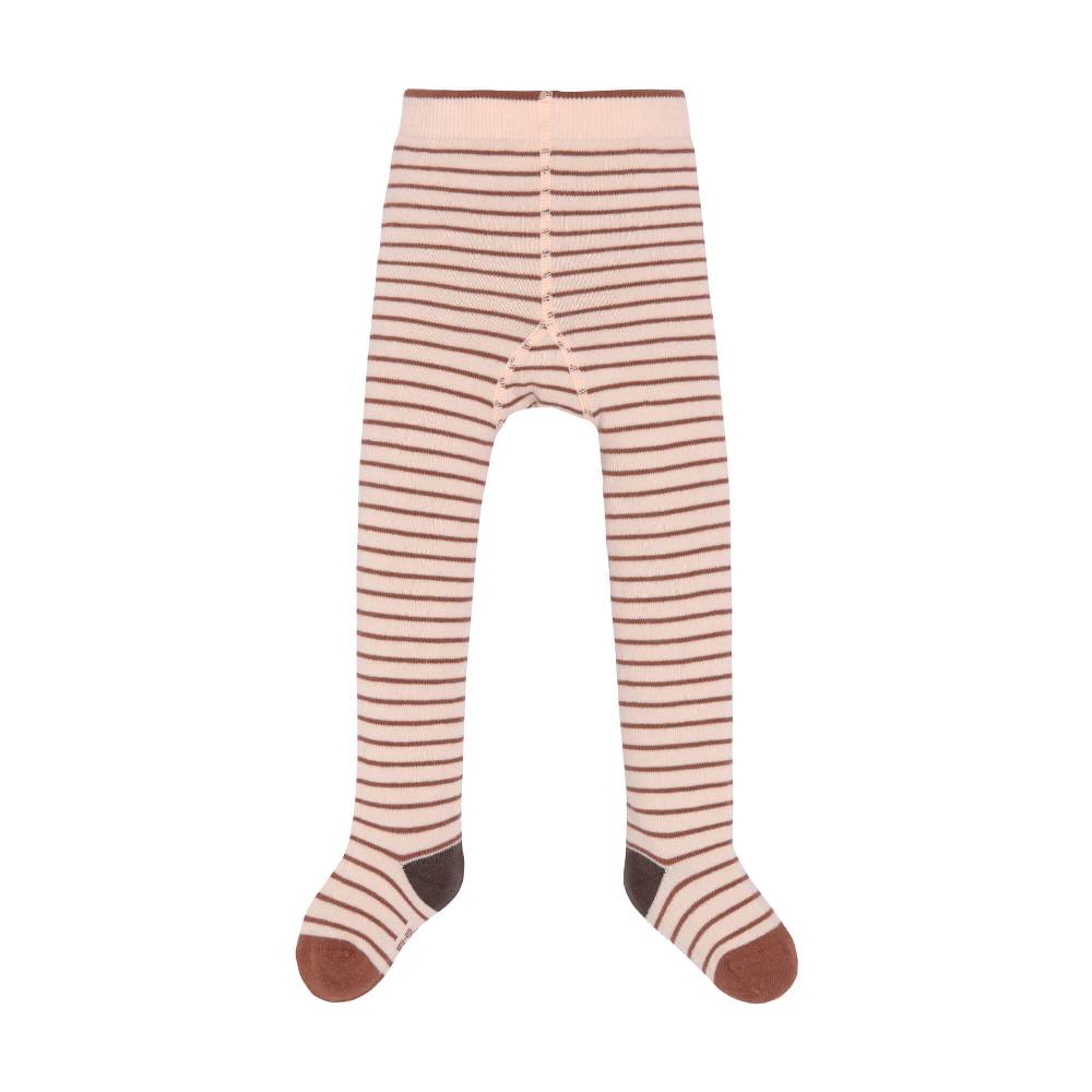 Lässig Strumpfhose - Tights GOTS, Tiny Farmer, Striped Orange Beige Speichern exportieren
