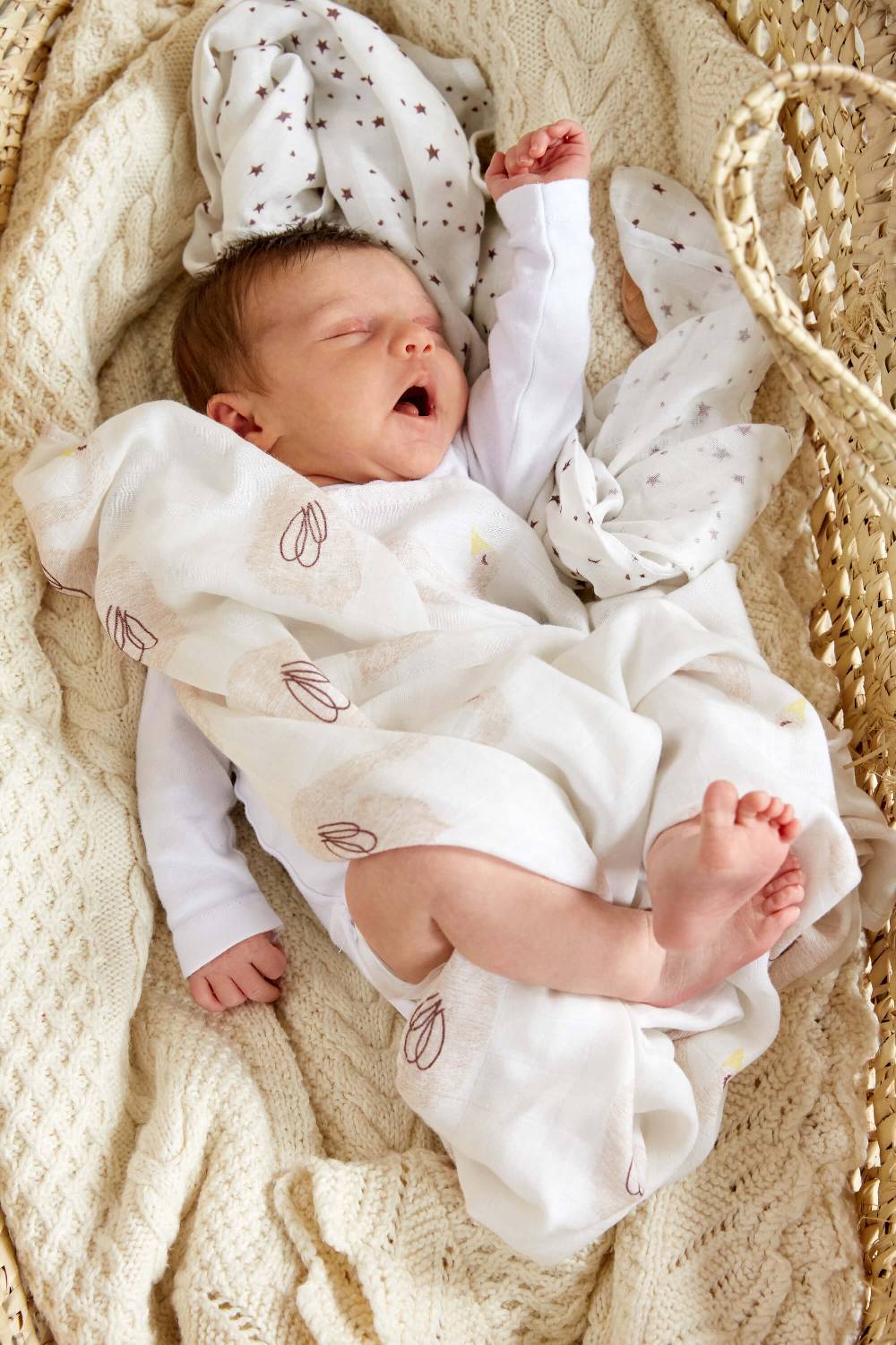 Lässig Mulltücher (2 Stk) - Heavenly Soft Swaddle XL, Little Water Swan zollfrei