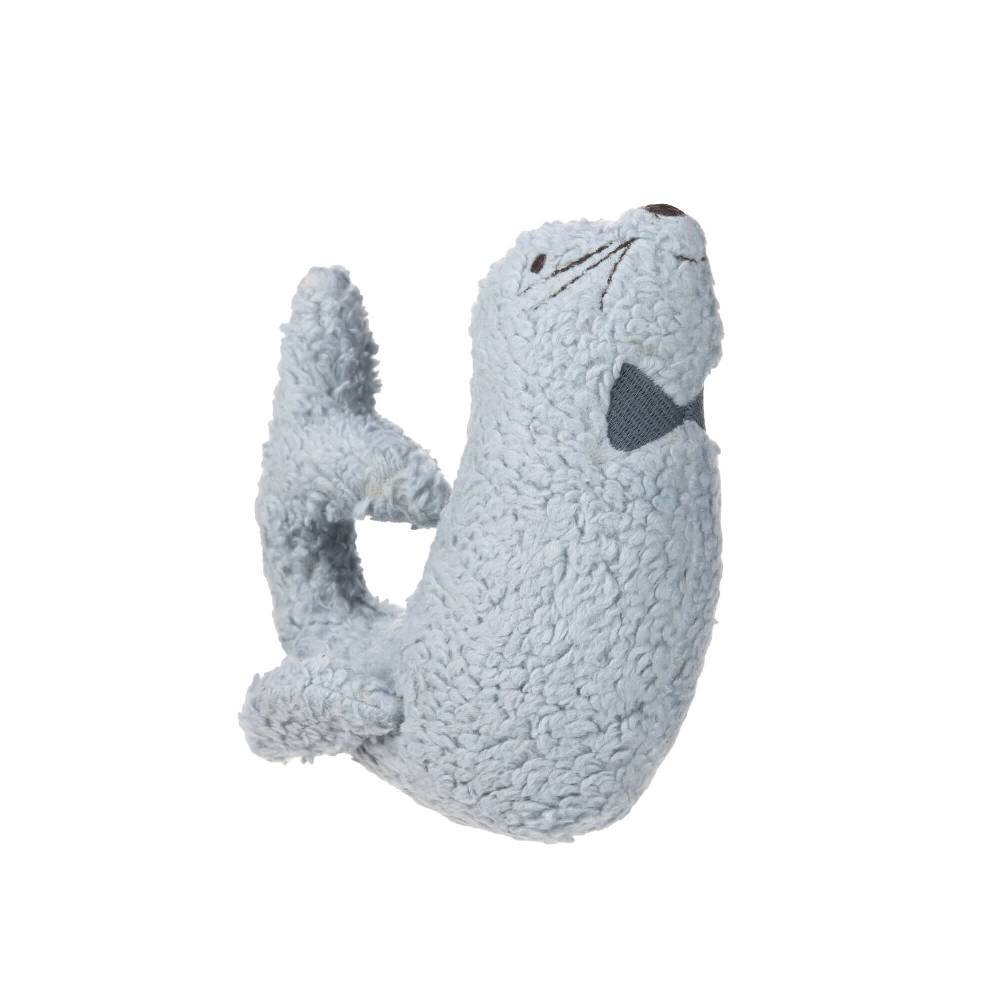 Lässig Kuscheltier mit Rassel & Knisterpapier - Knitted Toy, More Magic Seal Fabrikverkauf