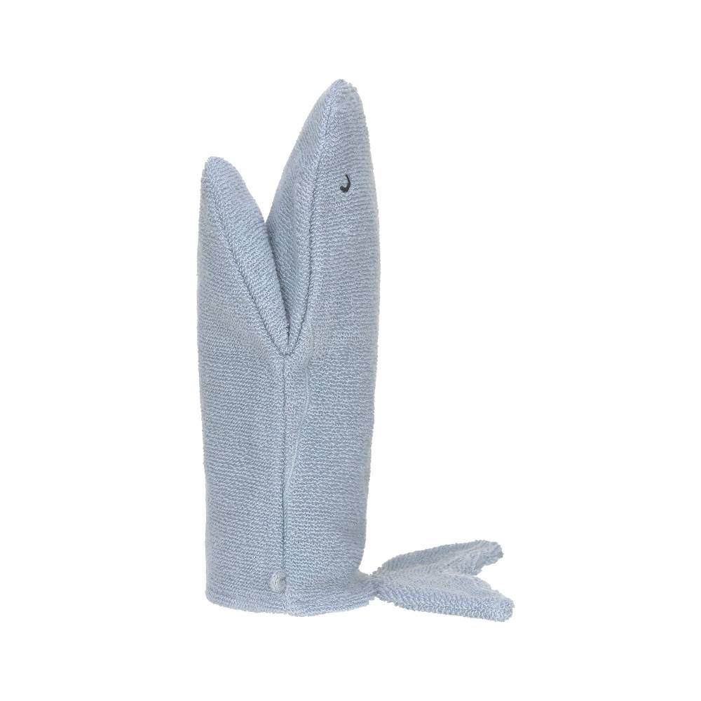 Lässig Spiel-Waschhandschuh GOTS, Wal Blau Großer Ausverkauf