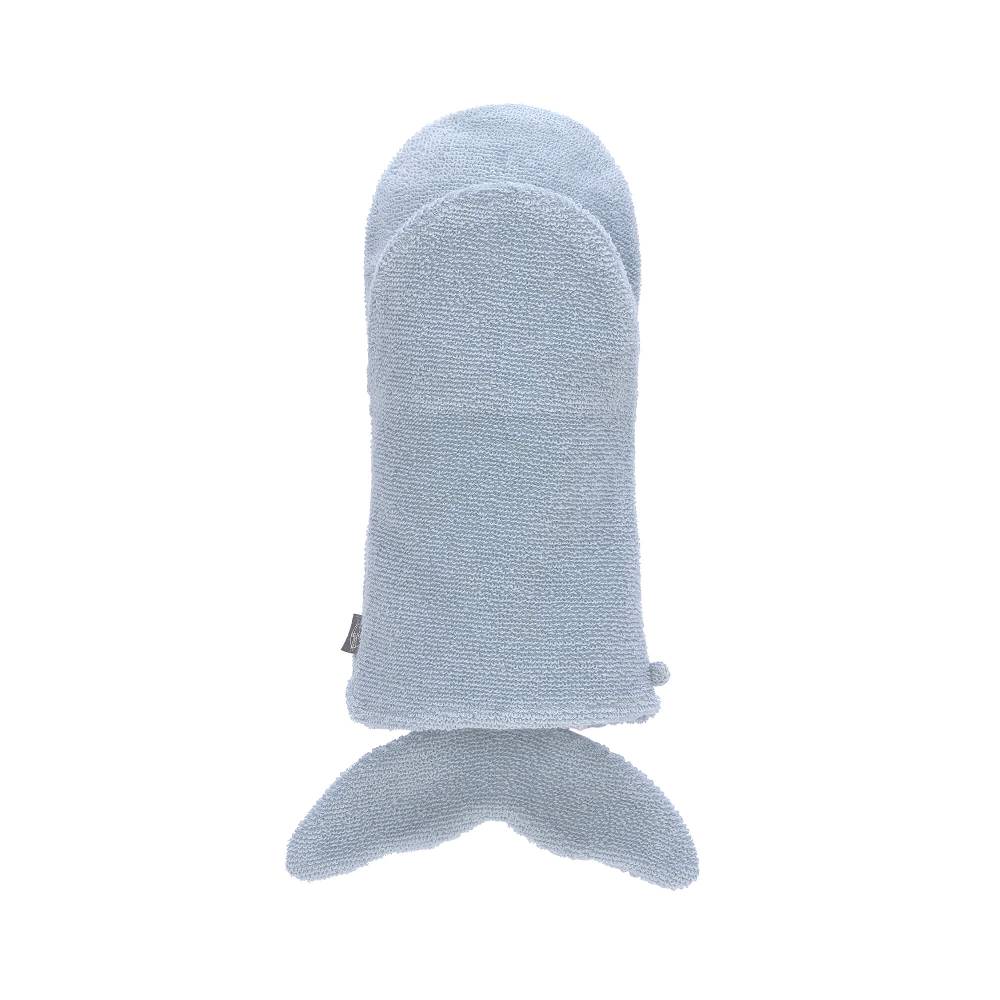 Lässig Spiel-Waschhandschuh GOTS, Wal Blau Großer Ausverkauf